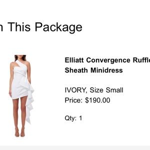 White sheath dress